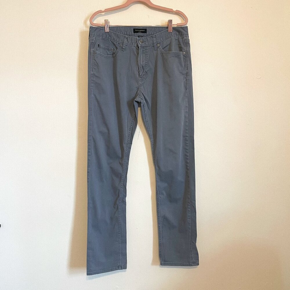 💃🏻 Banana Republic | Sueded Street Gray Slim Fit Stretch Pants 33x34